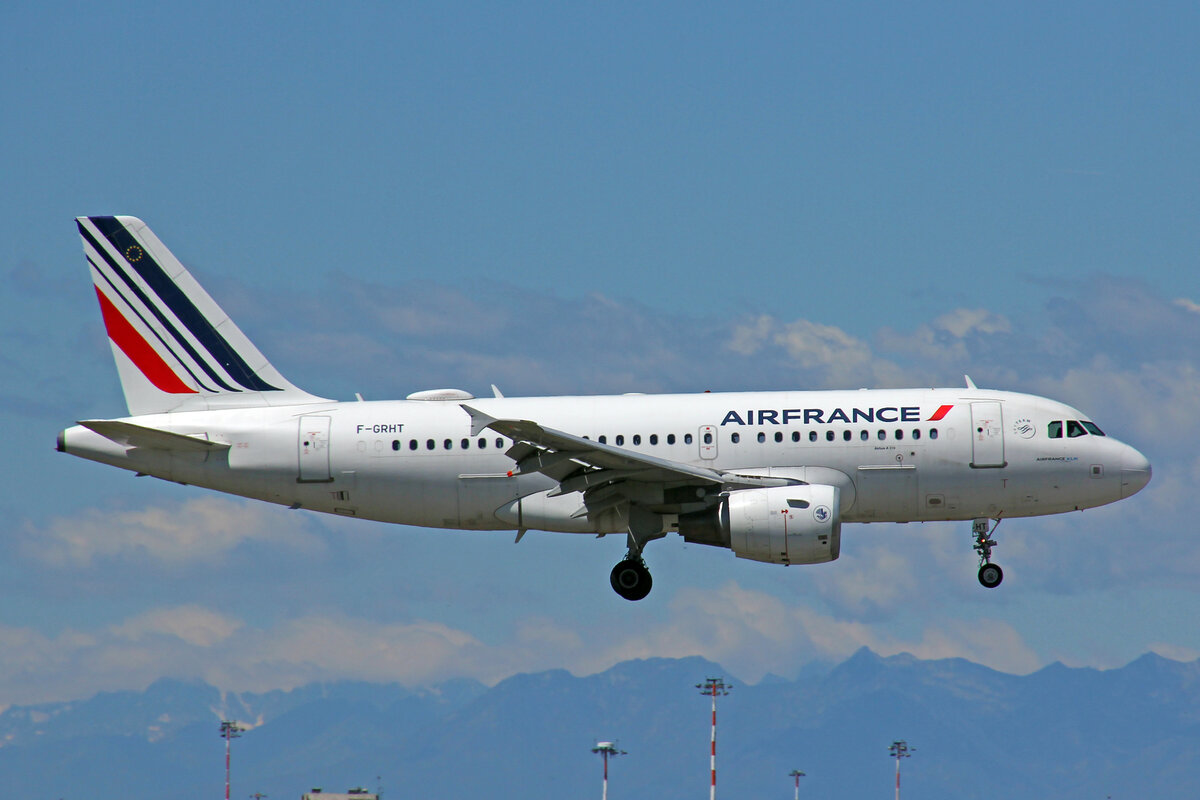 Air France, F-GRHT, Airbus A319-111, msn: 1449, 01.Juli 2021, MXP Milano Malpensa, Italy.