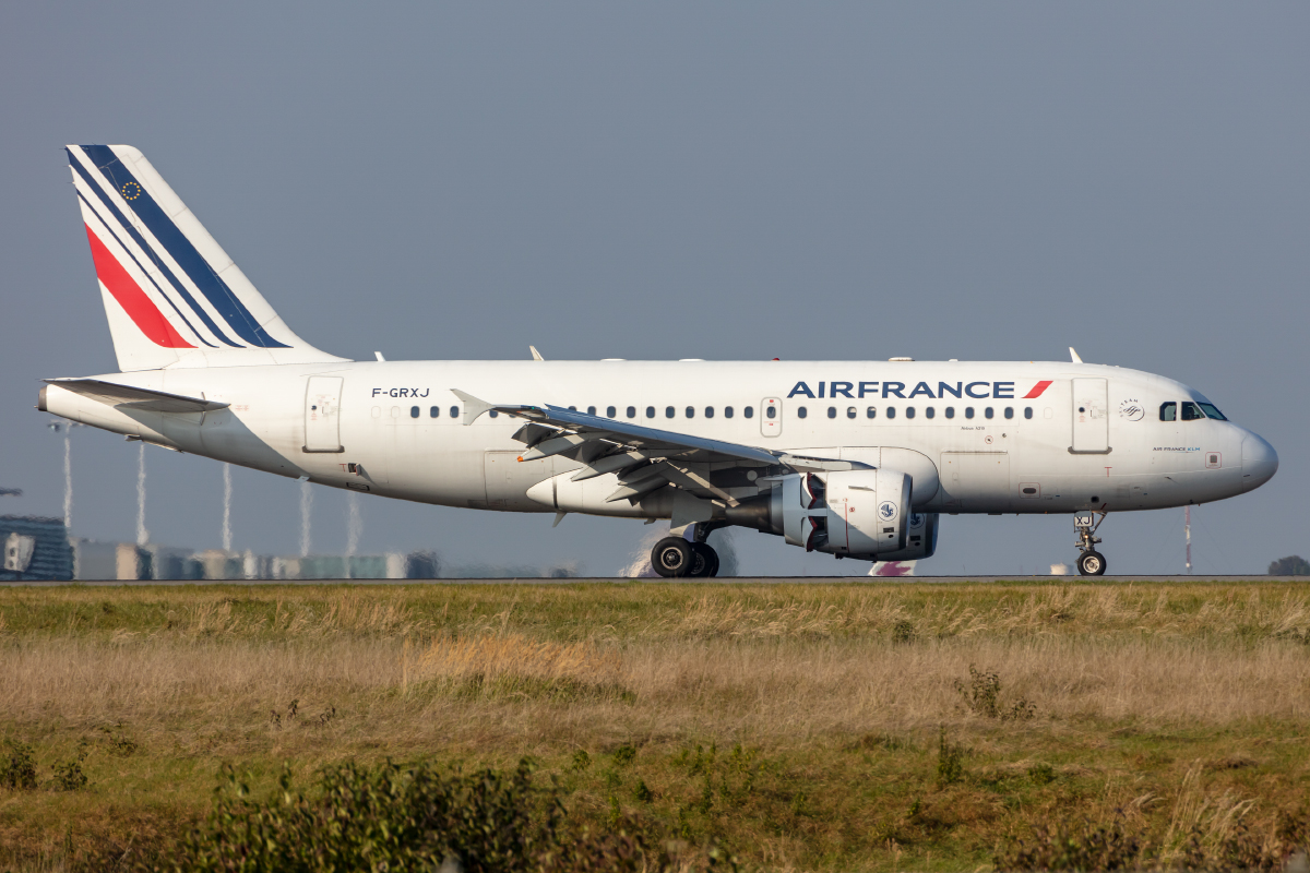Air France, F-GRXJ, Airbus, A319-111, 10.10.2021, CDG, Paris, France