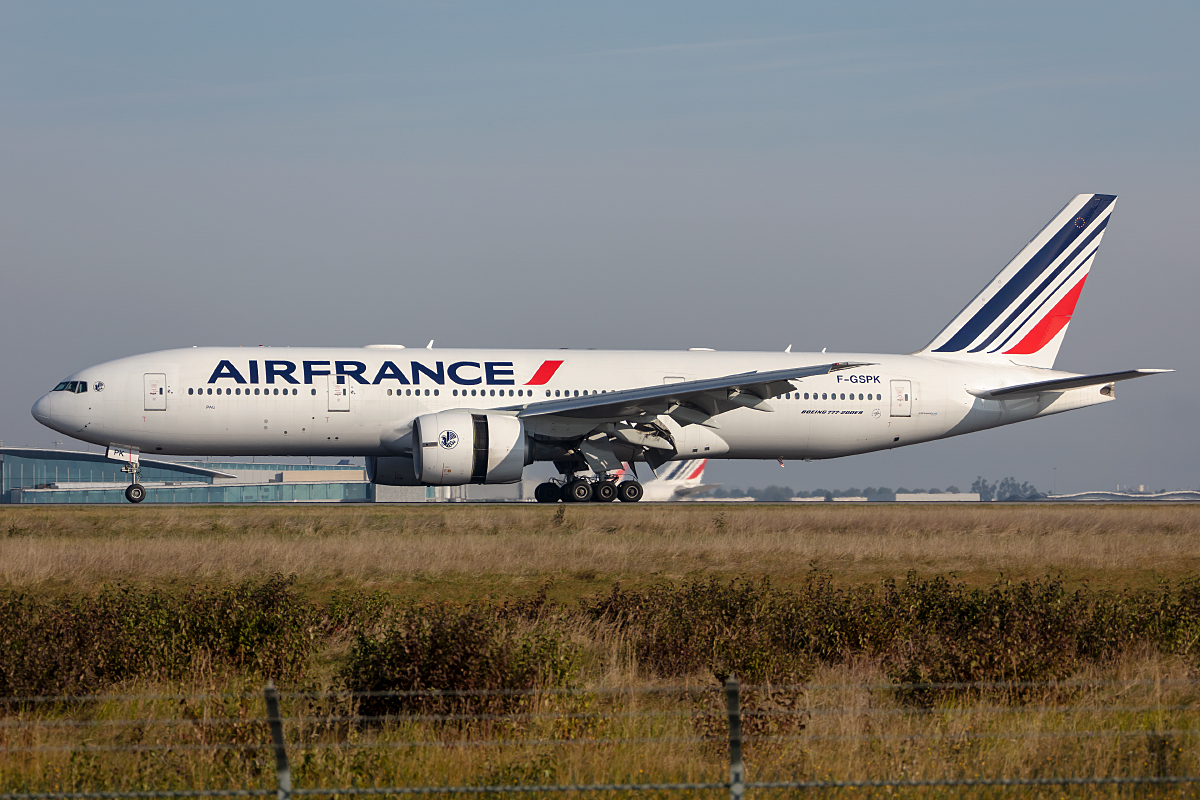 Air France, F-GSPK, Boeing, B777-228ER, 10.10.2021, CDG, Paris, France