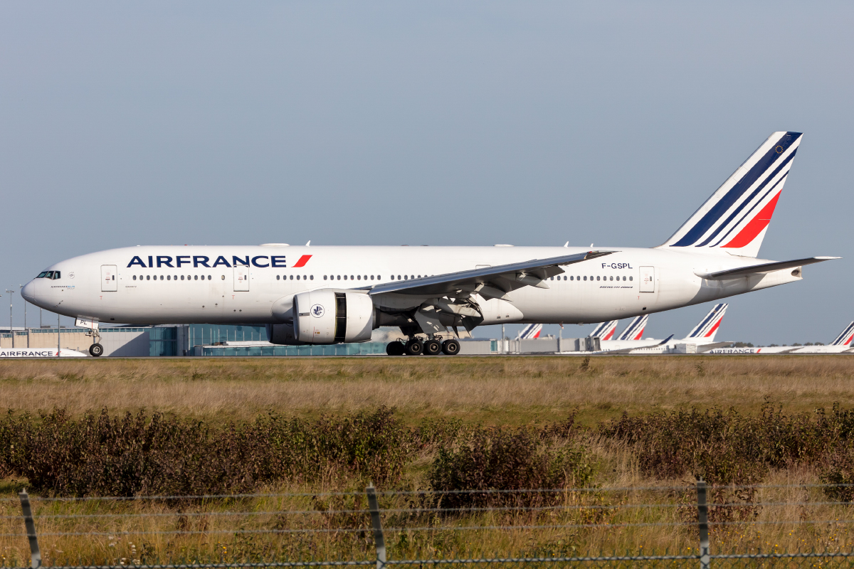 Air France, F-GSPL, Boeing, B777-228ER, 11.10.2021, CDG, Paris, France