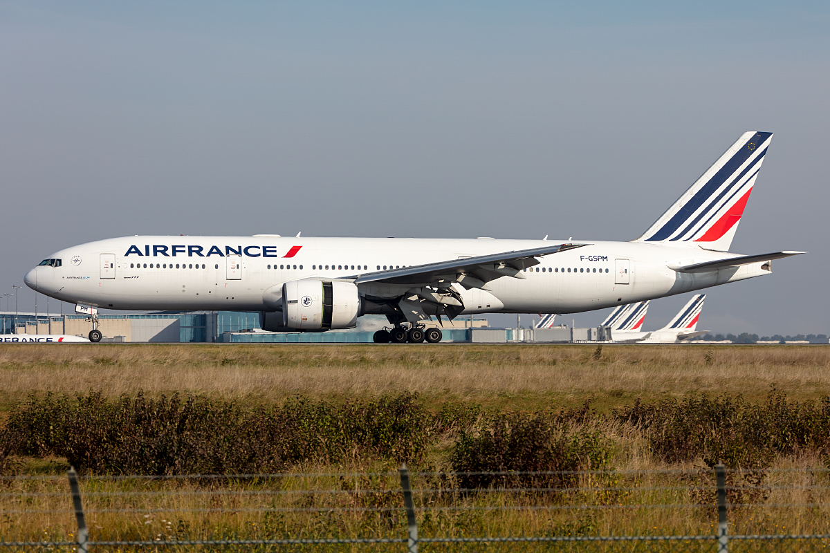 Air France, F-GSPM, Boeing, B777-228ER, 10.10.2021, CDG, Paris, France