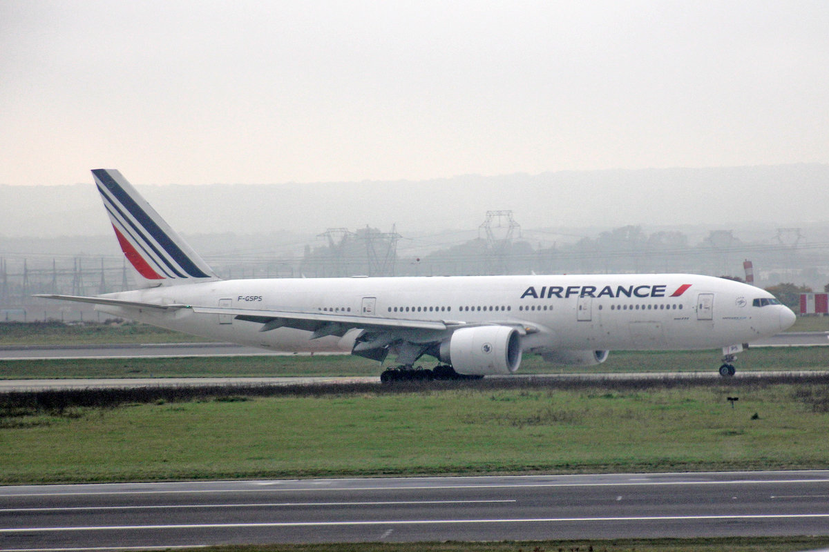 Air France, F-GSPS, Boeing, B777-228ER, msn: 32306/370, 13.Oktober 2017, CDG Paris Charles de Gaulle, France.