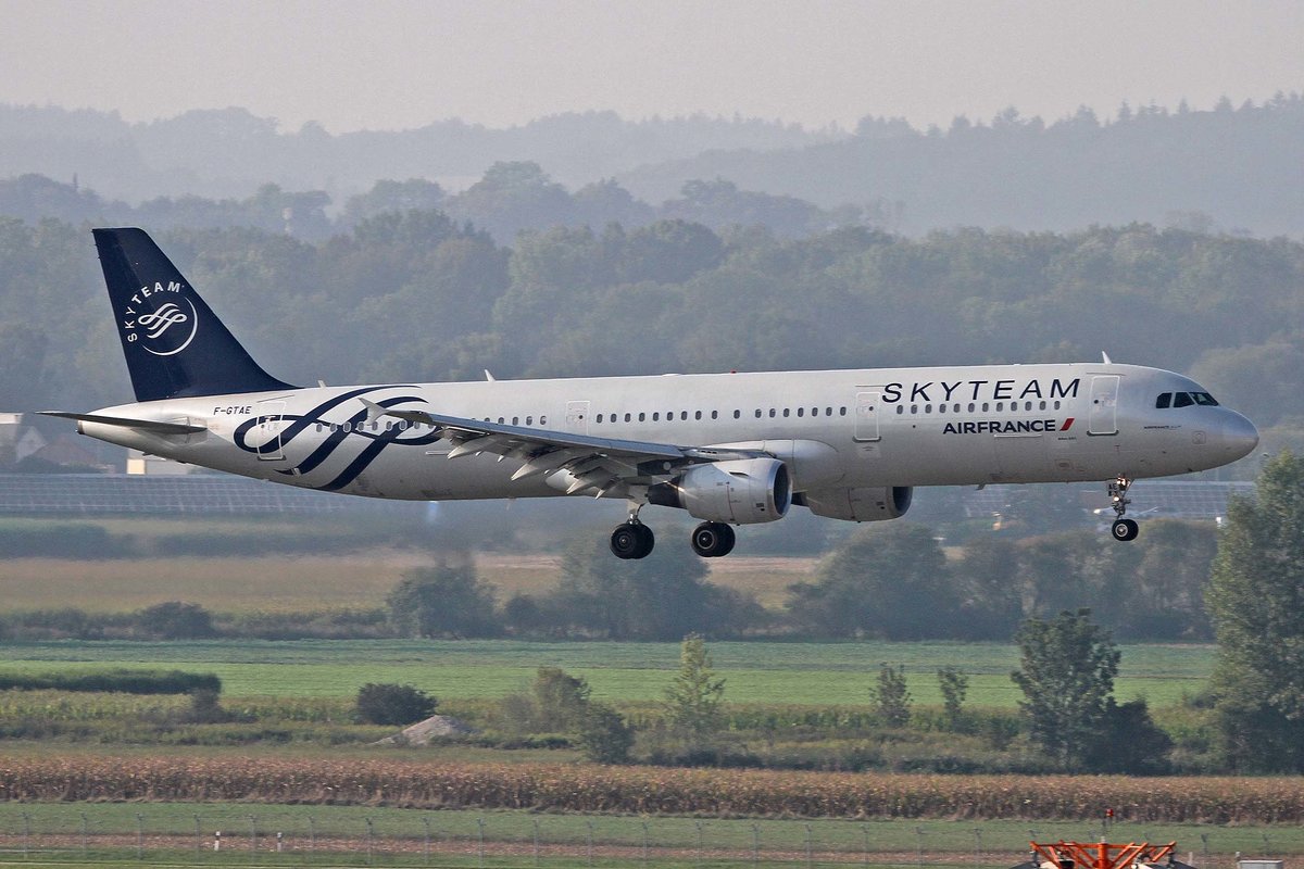 Air France, F-GTAE, Airbus, A 321-212, ~ SkyTeam-Lkrg., MUC-EDDM, München, 05.09.2018, Germany