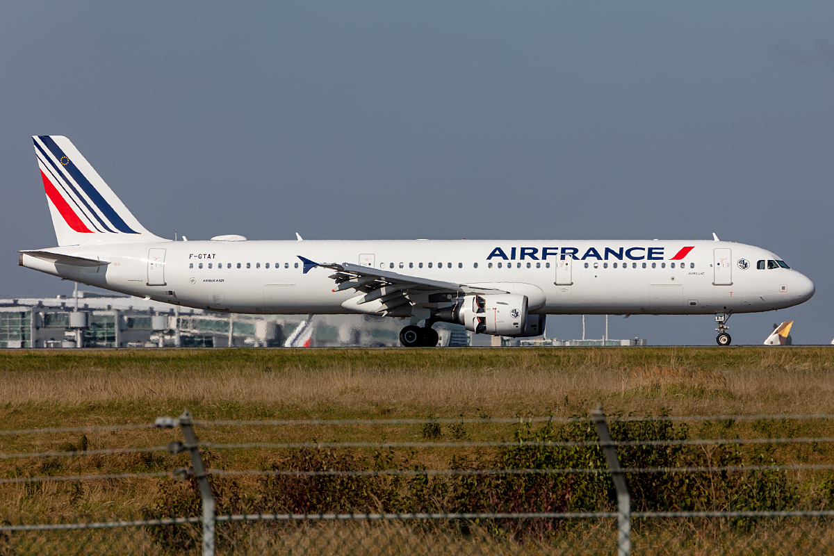 Air France, F-GTAT, Airbus, A321-211, 09.10.2021, CDG, Paris, France