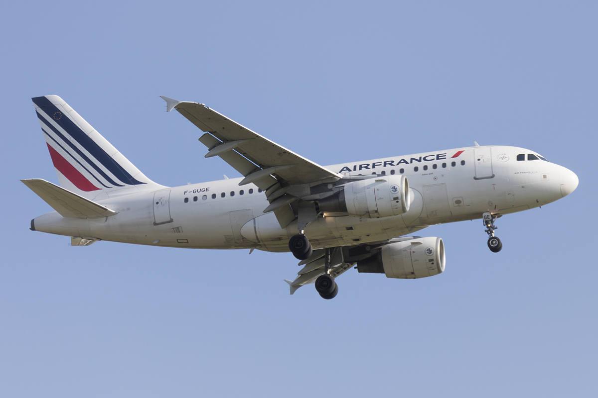 Air France, F-GUGE, Airbus, A318-111, 08.05.2016, CDG, Paris, France 




