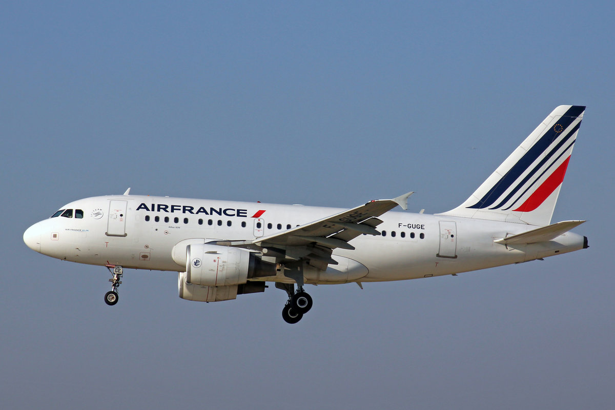 Air France, F-GUGE, Airbus A318-111, msn: 2100, 13.September 2016, ZRH Zürich, Switzerland.
