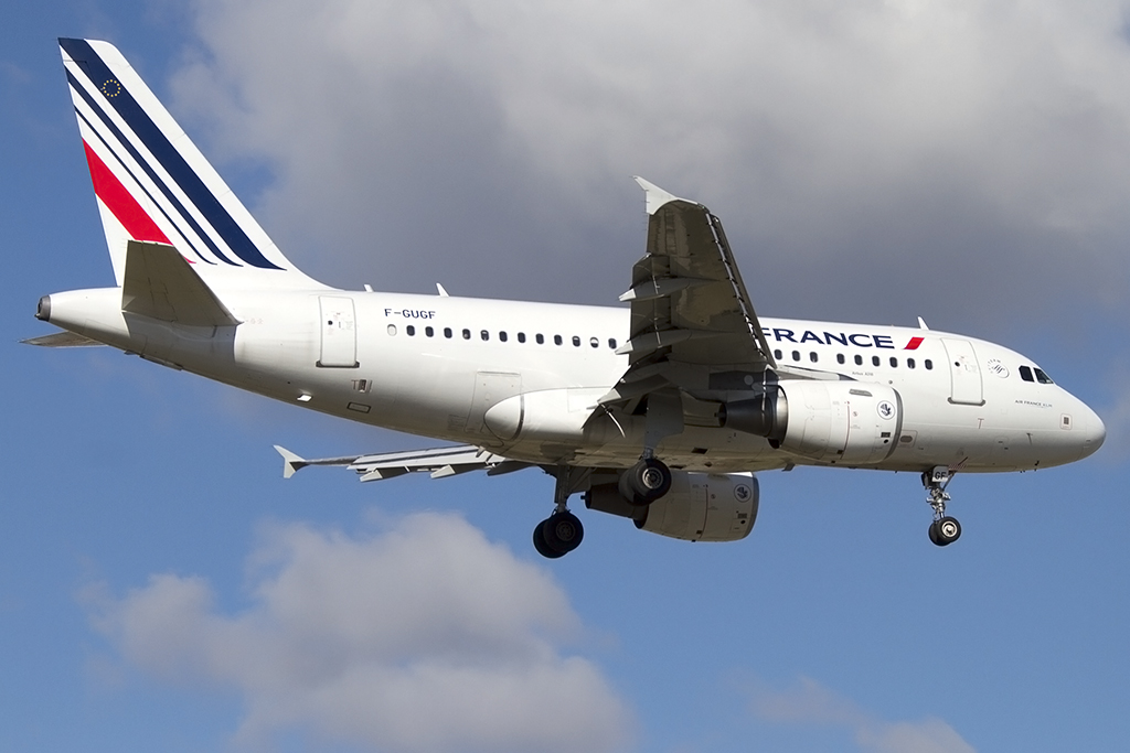 Air France, F-GUGF, Airbus, A318-111, 02.03.2014, GVA, Geneve, Switzerland 



