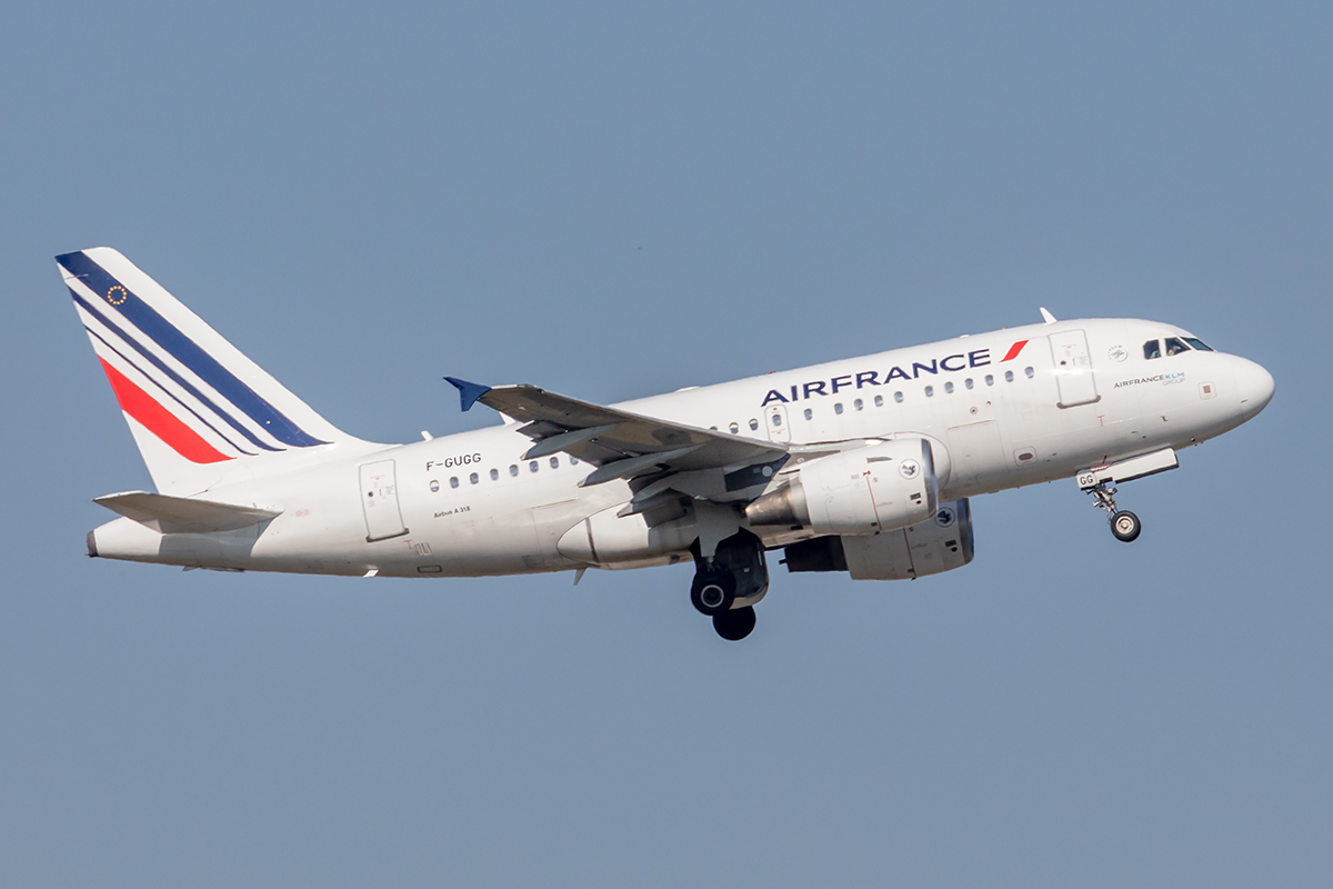 Air France, F-GUGG, Airbus, A318-111, 09.10.2021, CDG, Paris, France