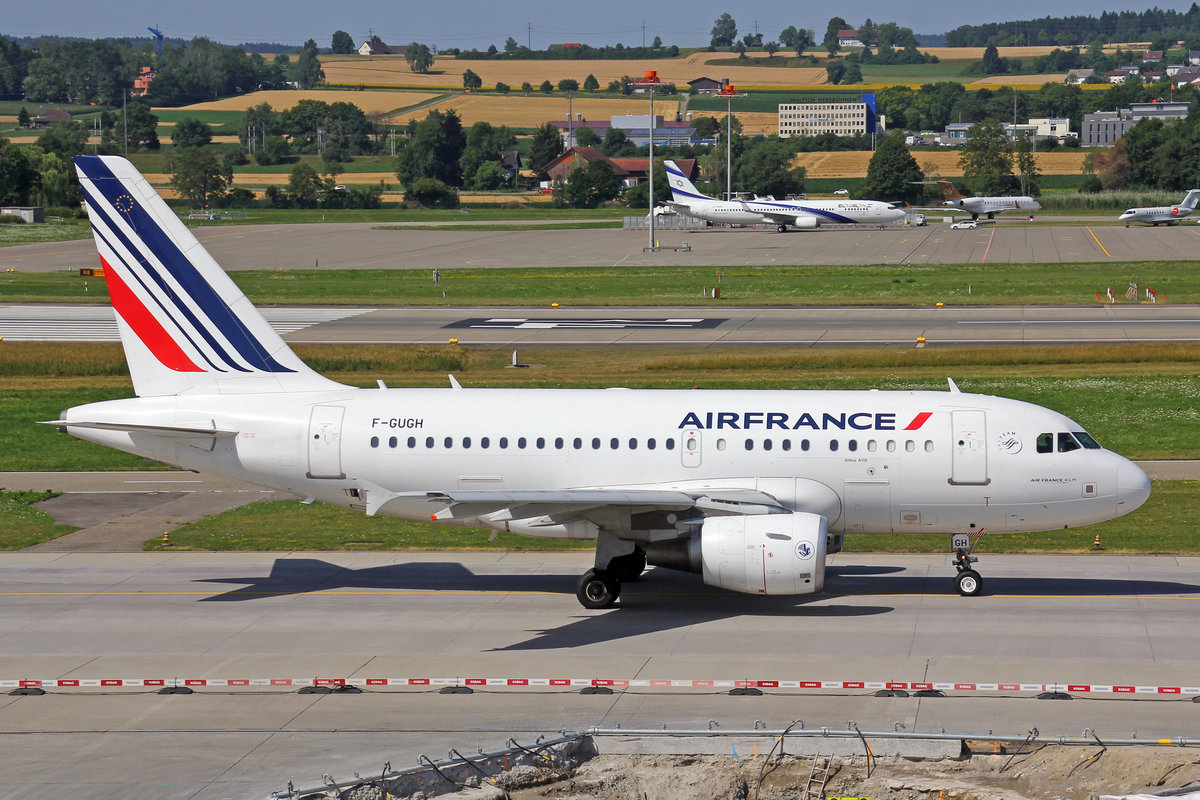 Air France, F-GUGH, Airbus A318-111, msn: 2344, 08.Juli 2017, ZRH Zürich, Switzerland.