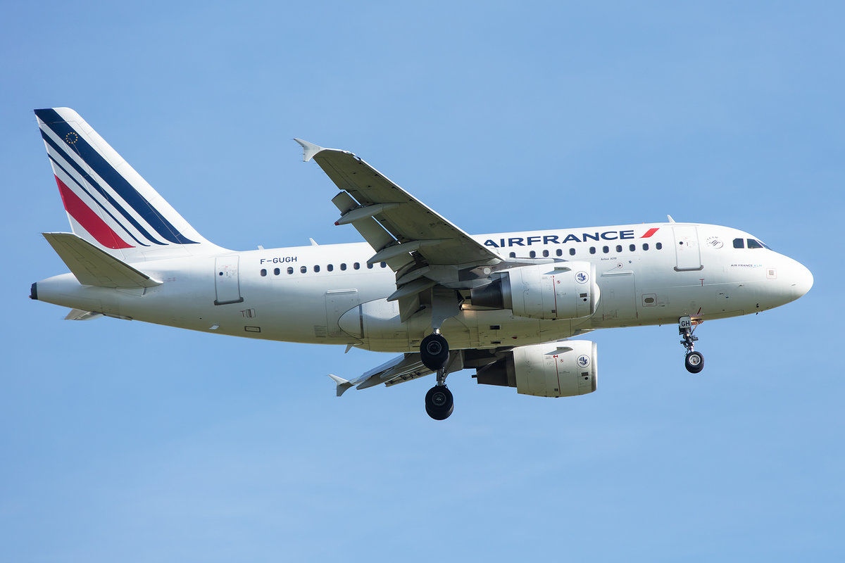 Air France, F-GUGH, Airbus, A318-111, 13.05.2019, CDG, Paris, France

