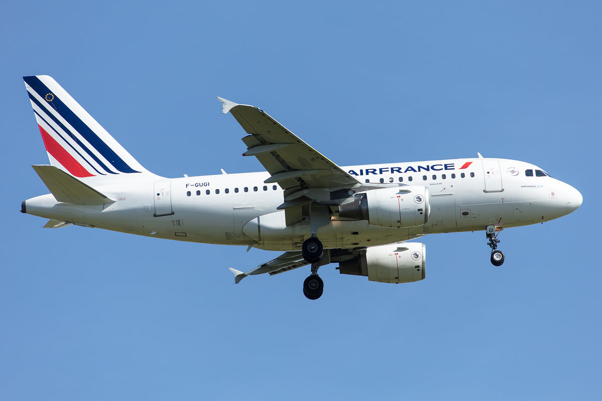 Air France, F-GUGI, Airbus, A318-111, 13.05.2019, CDG, Paris, France


