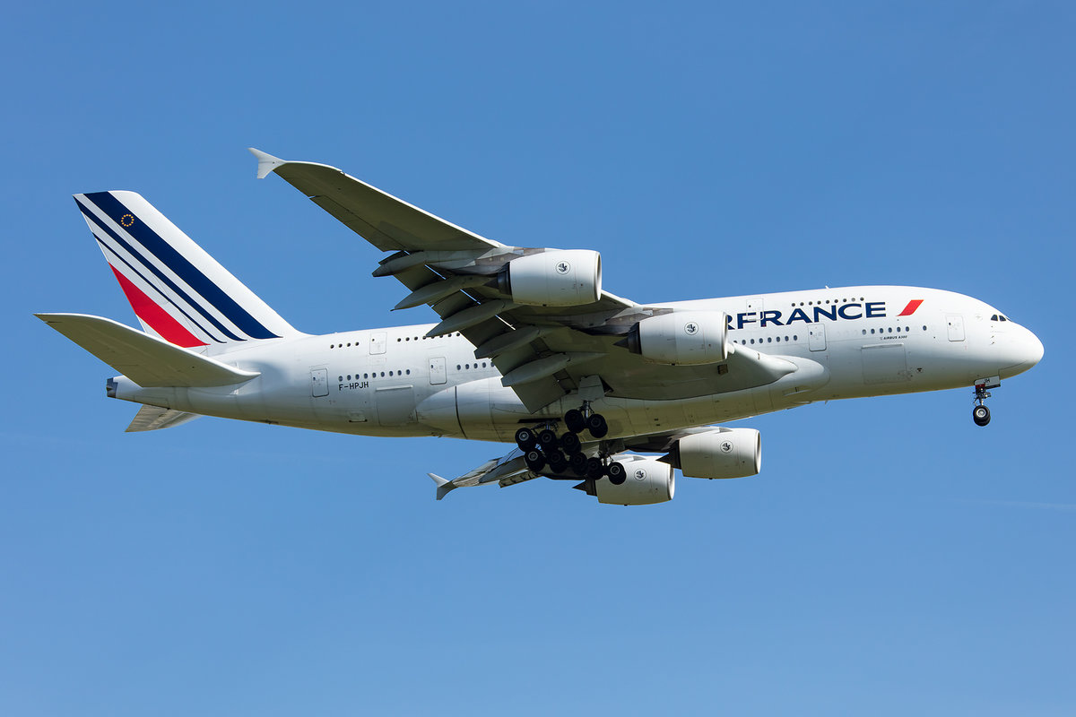 Air France, F-HPJH, Airbus, A380-861, 14.05.2019, CDG, Paris, France



