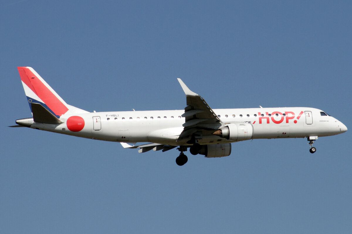 Air France HOP (A5-HOP), F-HBLI, Embraer, ERJ-190 STD, 15.09.2023, EDDF-FRA, Frankfurt, Germany
