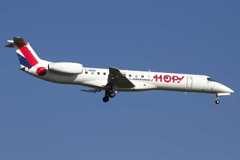 Air France - HOP!, F-GRGF, Embrear, ERJ-145, 03.09.2014, DUS, Duesseldorf, Germany 





