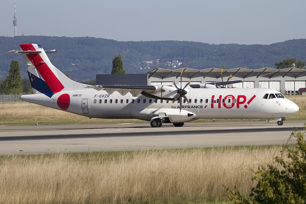 Air France - hop!, F-GVZR, Aerospatiale, ATR-72-212A, 04.09.2013, BSL, Basel, Switzerland 




