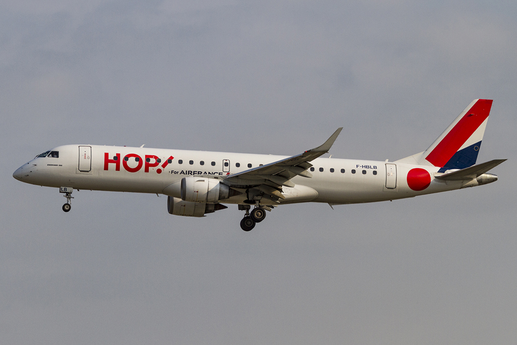 Air France - HOP!, F-HBLB, Embraer, ERJ-190, 11.08.2015, FRA, Frankfurt, Germany 


