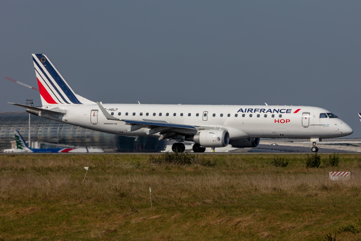 Air France - HOP!, F-HBLP, Embraer, ERJ-190, 09.10.2021, CDG, Paris, France