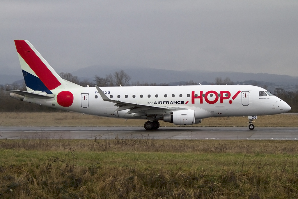 Air France - HOP!, F-HBXG, Embraer, ERJ-170, 01.02.2015, BSL, Basel, Switzerland 



