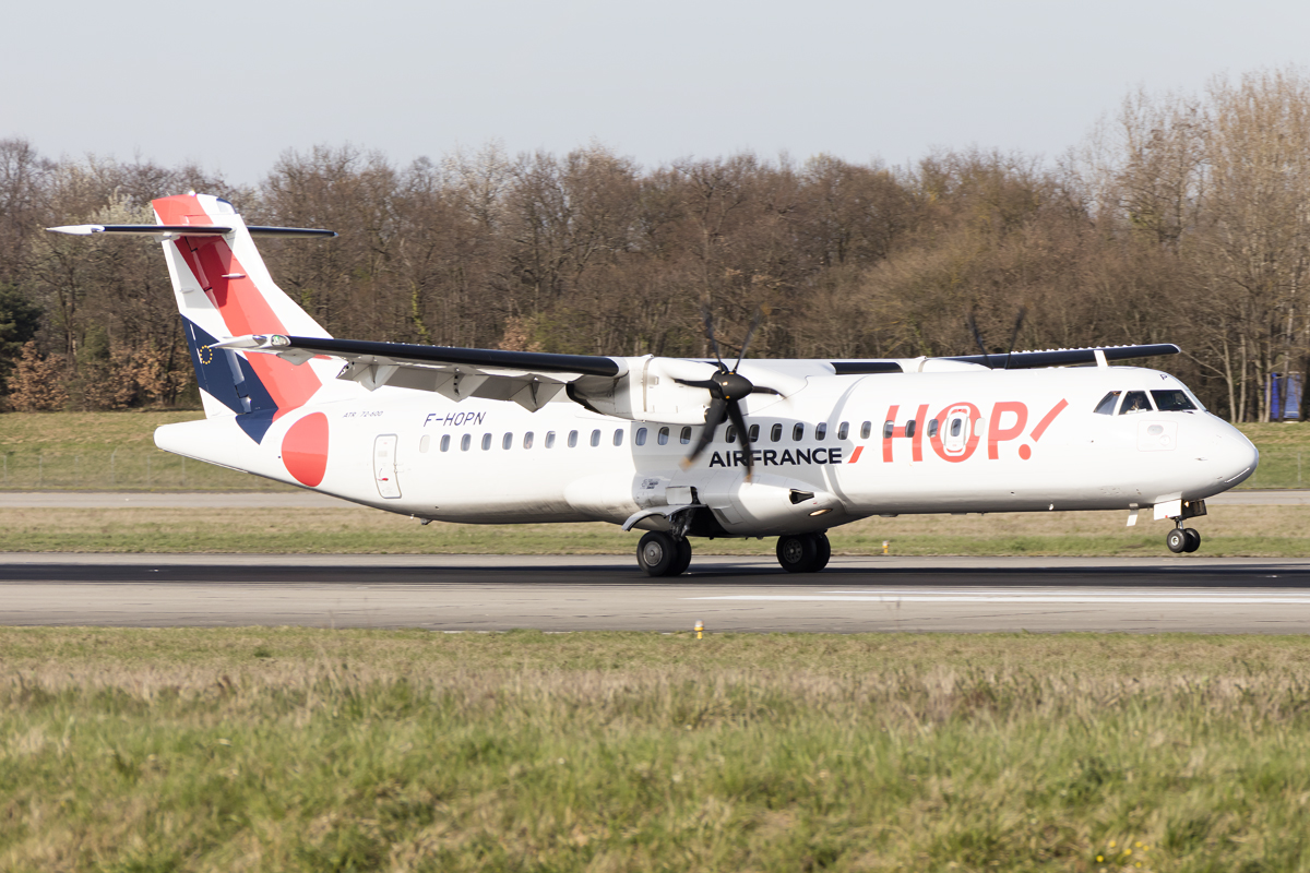 Air France - HOP!, F-HOPN, ATR, ATR-72-212A, 30.03.2017, BSL, Basel, Switzerland 


