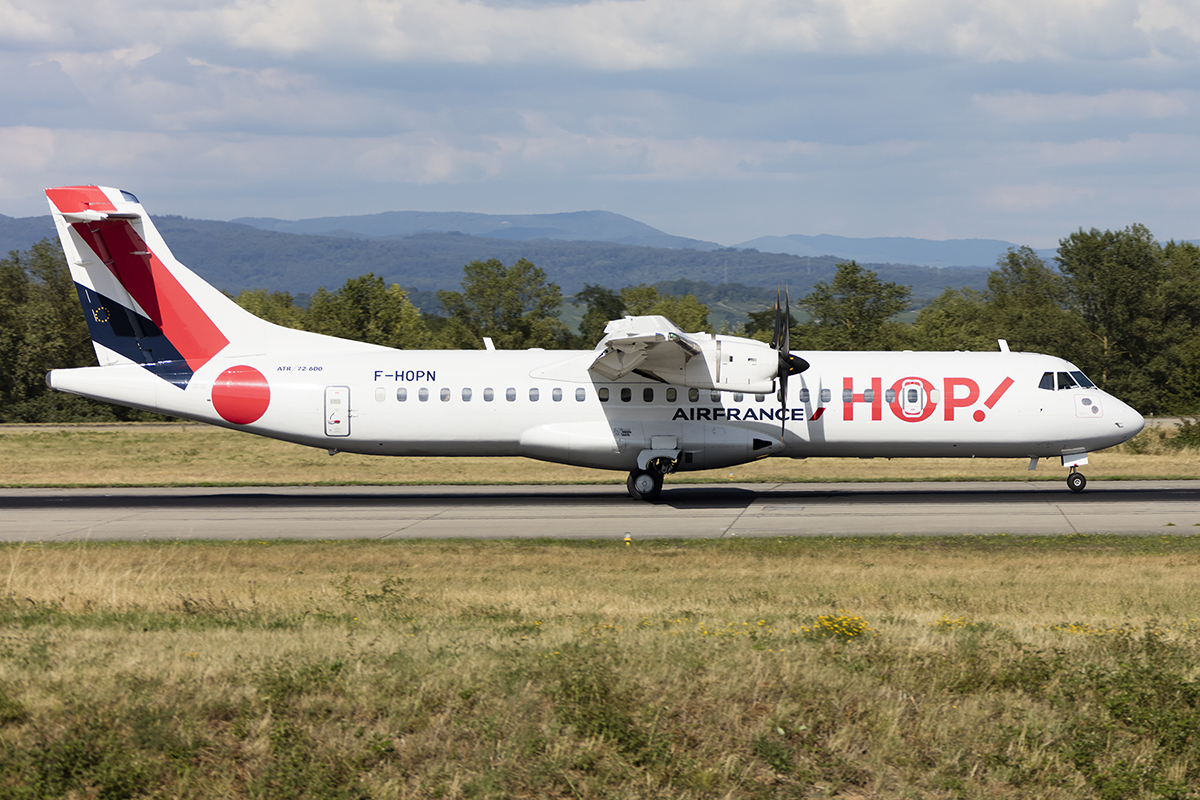 Air France - HOP!, F-HOPN, Aerospatiale, ATR-72-212A, 17.07.2017, BSL, Basel, Switzerland 


