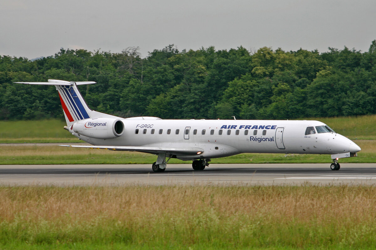 Air France (Operated by Règional), F-GRGC, Embraer RJ-145EU, msn: 14500012, 14.Juni 2008, BSL Basel - Mühlhausen, Switzerland.