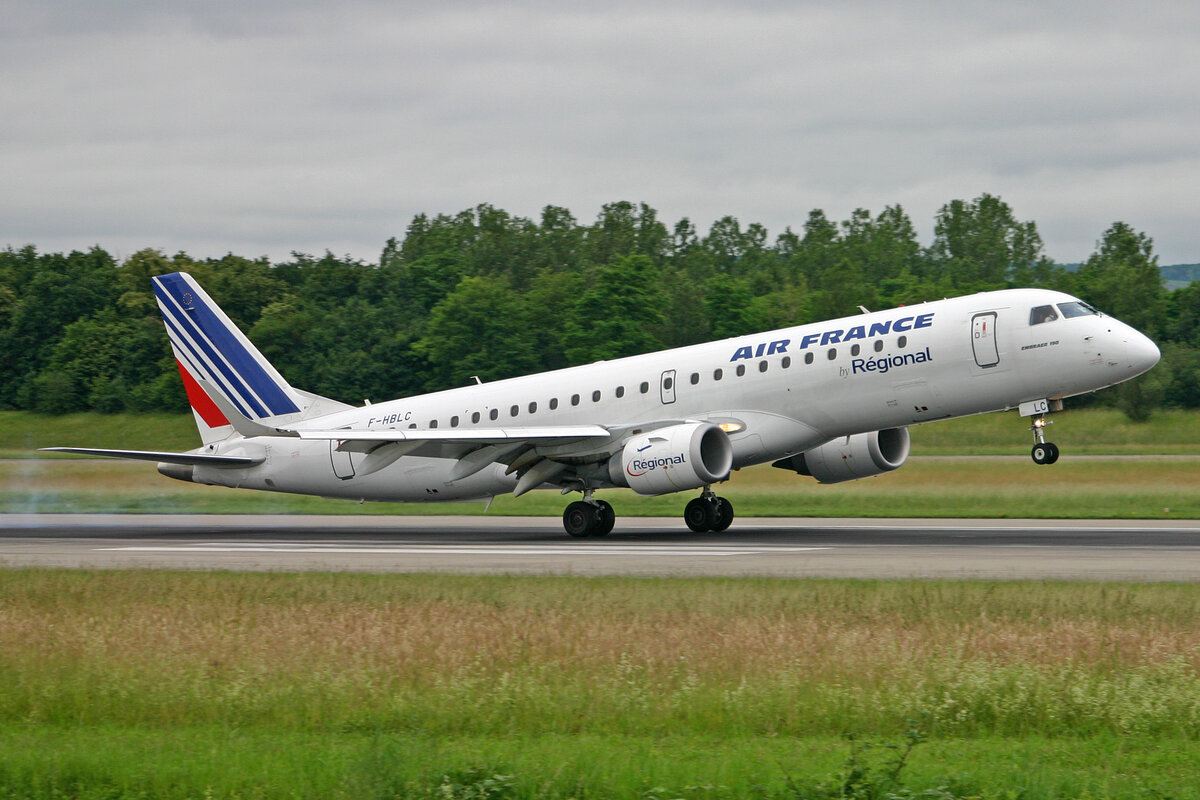 Air France (Operated by Règional), F-HBLC, Embraer EMB-190LR, msn: 19000080, 07.Juni 2008, BSL Basel - Mühlhausen, Switzerland.