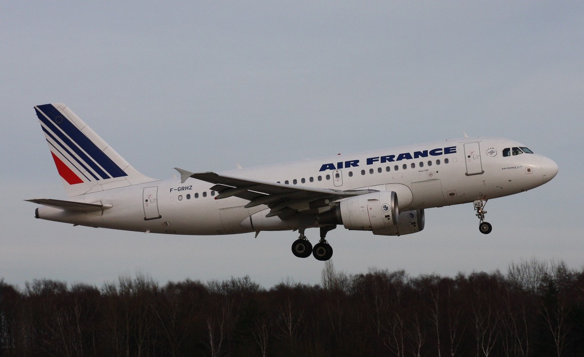 Air France,F-GRHZ,(c/n1622),Airbus A319-111,04.01.2014,HAM-EDDH,Hamburg,Germany