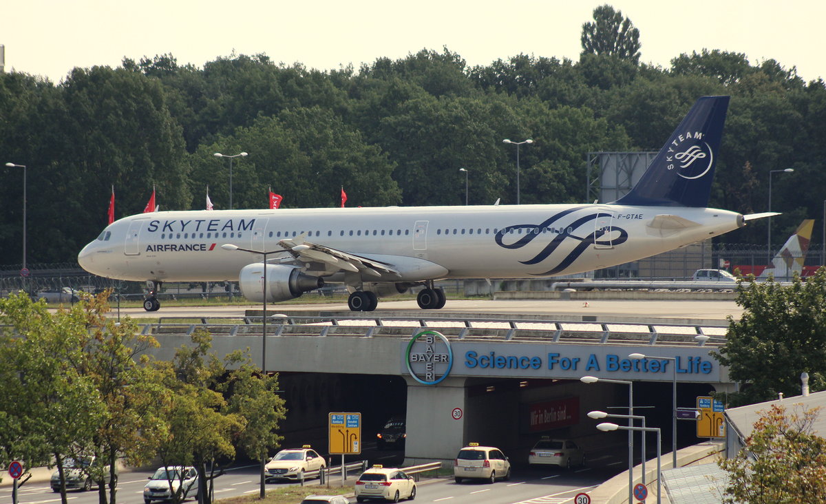 Air France,F-GTAE,(c/n 796),Airbus A321-211,20.08.2016,TXL-EDDT,Berlin-Tegel,Germany(Sky Team Livery)