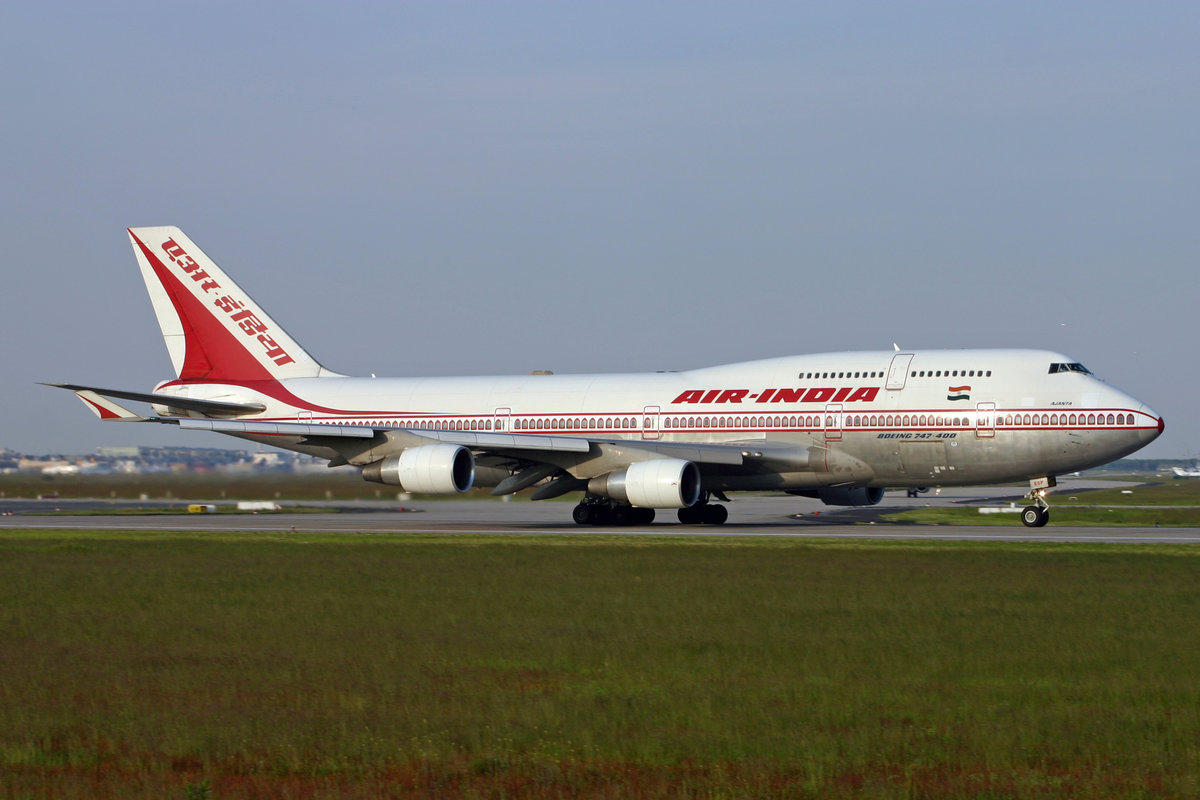 Air India, VT-ESP, Boeing 747-437, msn:	27214/1034,  Ajanta , 19.Mai 2005, FRA Frankfurt, Germany.