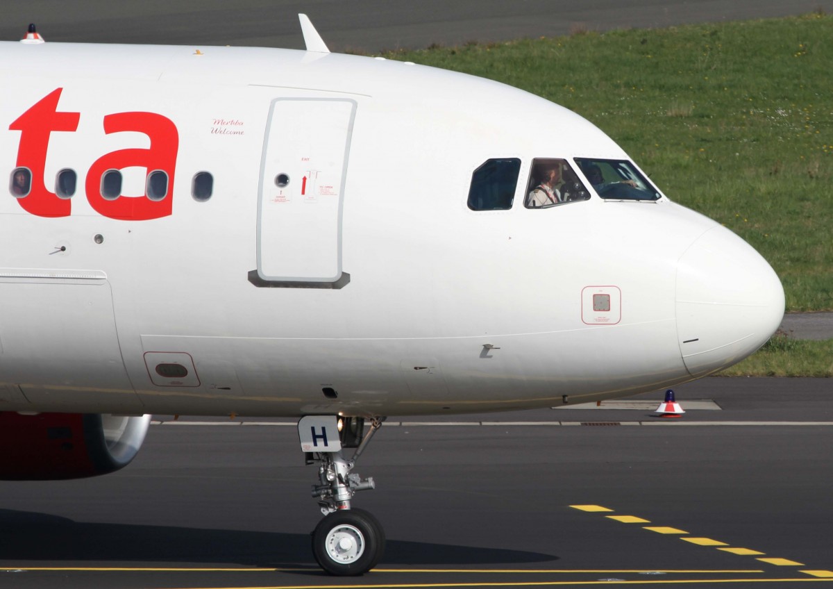 Air Malta, 9H-AEH  Floriana , Airbus, A 319-100 (Bug/Nose ~ neue Lkrg.), 02.04.2014, DUS-EDDL, Dsseldorf, Germany 