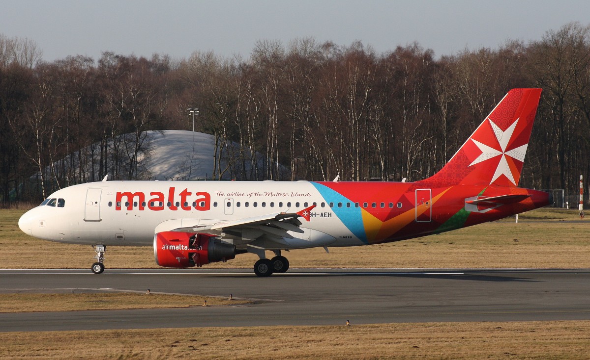 Air Malta,9H-AEH,(c/n2122),Airbus A319-112,23.02.2014,HAM-EDDH,Hamburg,Germany