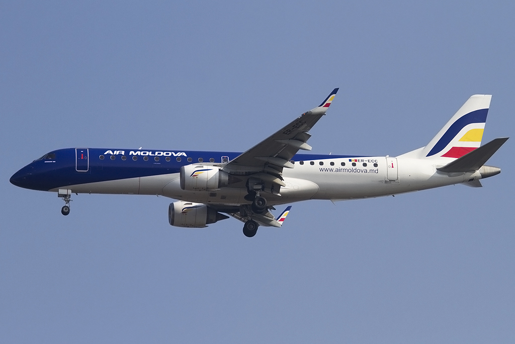 Air Moldavia, ER-ECC, Embraer, EMB-190, 19.02.2015, MXP, Mailand, Italy




