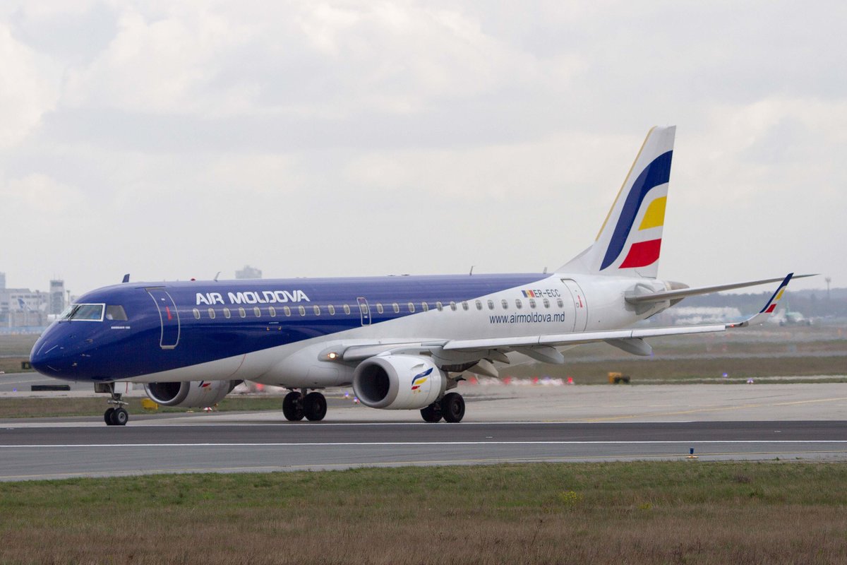 Air Moldova (9U-MLD), ER-ECC, Embraer, 190 LR (190-100 LR), 06.04.2017, FRA-EDDF, Frankfurt, Germany