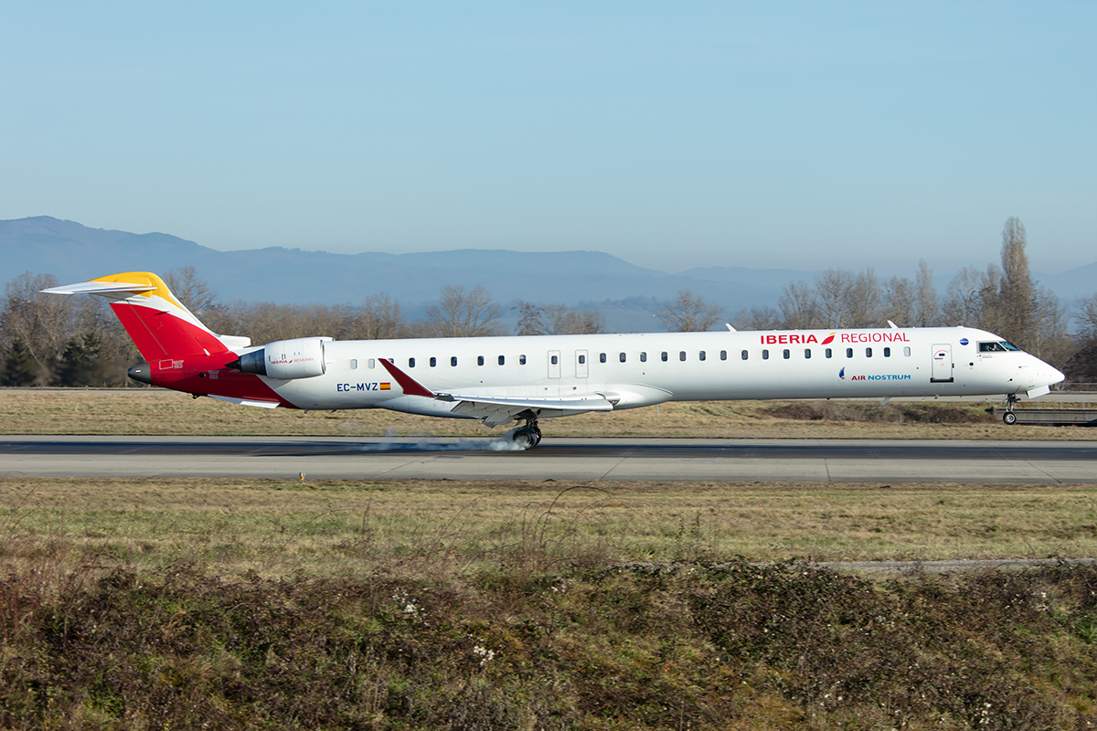 Air Nostrum, EC-MVZ, Bombardier, CRJ-1000, 30.12.2019, BSL, Basel, Switzerland


