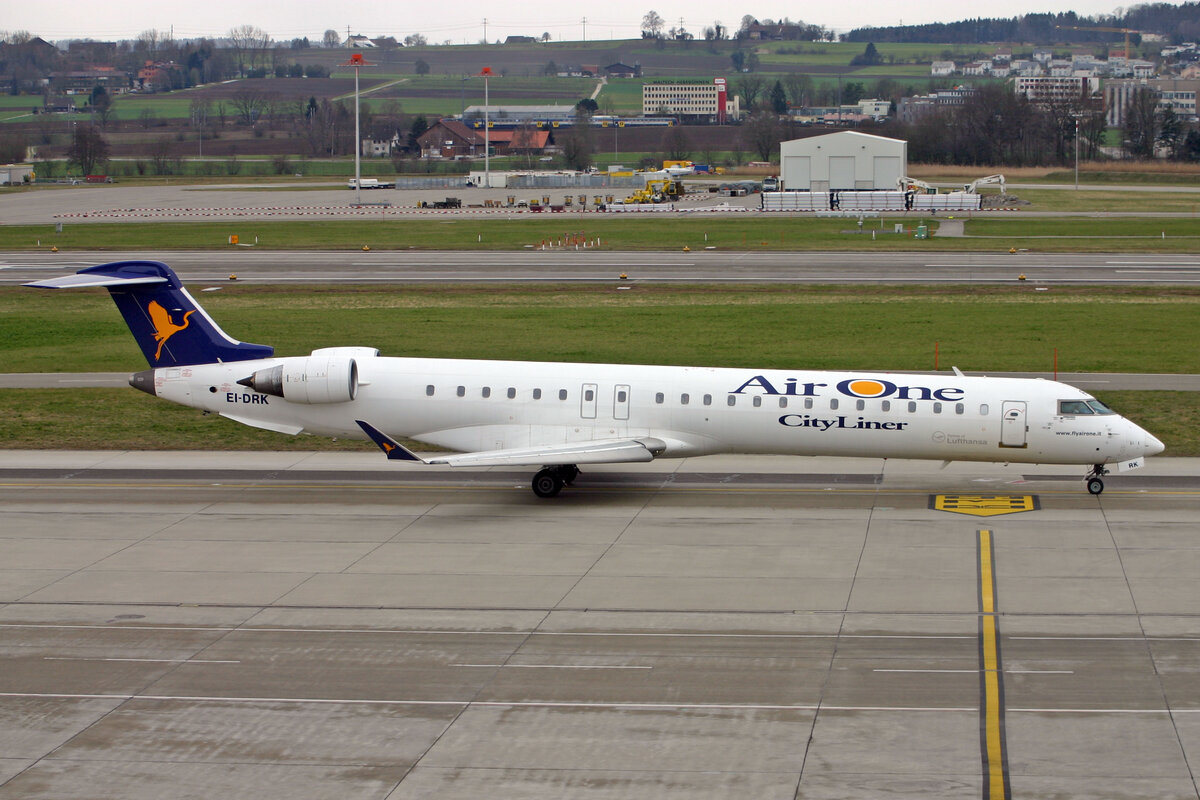Air One, EI-DRK, Bombardier CRJ-900ER, msn: 15076, 24.März 2008, ZRH Zürich, Switzerland.