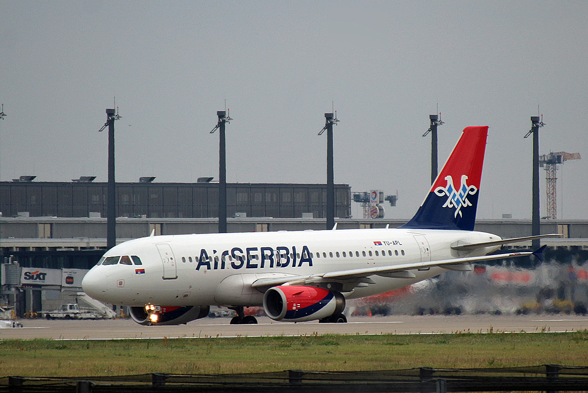 Air Serbia, Airbus A 319-132, YU-APL, BER, 19.08.2021