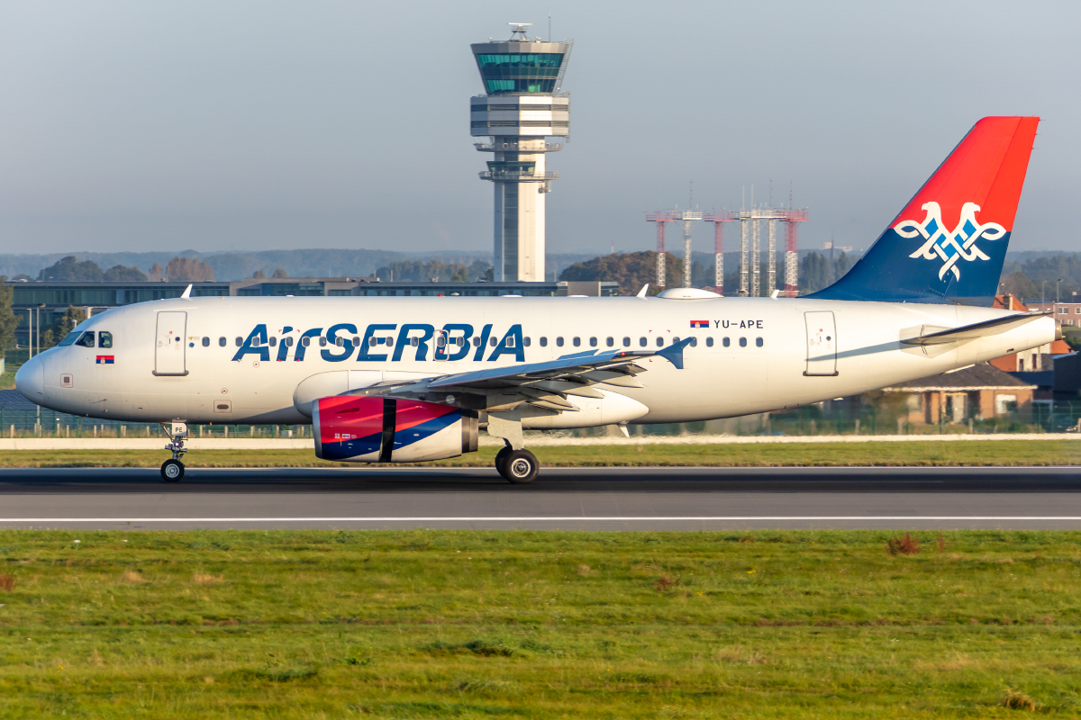 Air Serbia, YU-APE, Airbus, A319-132, 21.09.2021, BRU, Brüssel, Belgium