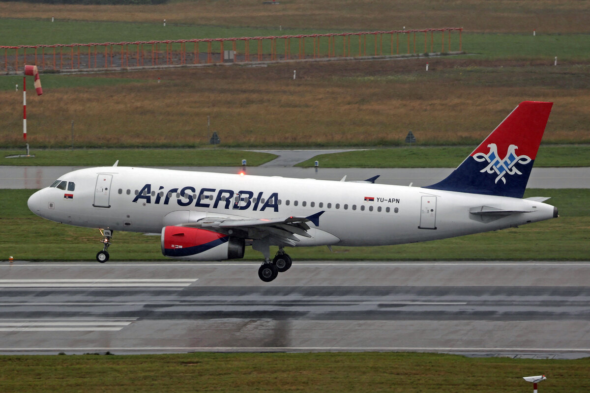 Air Serbia, YU-APN, Airbus A319-132, msn: 3911, 22.Juni 2024, ZRH Zürich, Switzerland.