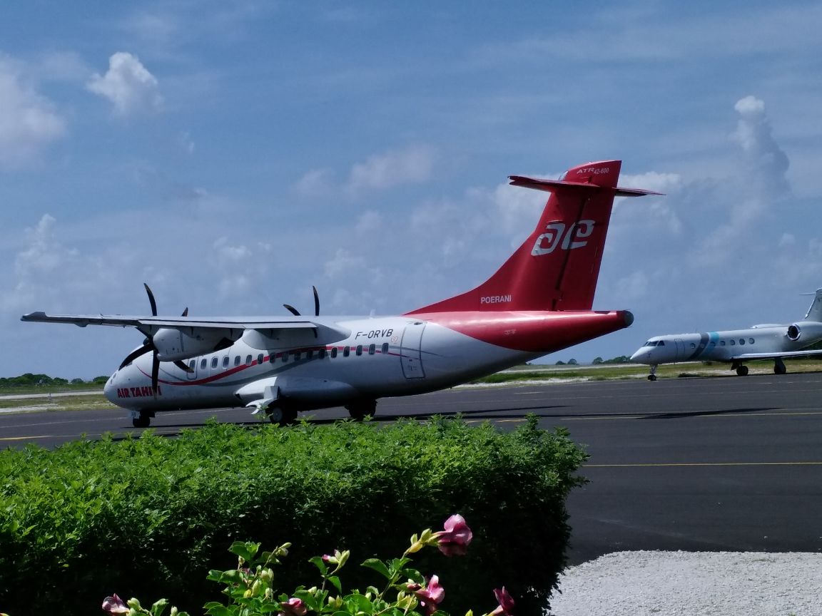 Air Tahiti, F-ORVB, ATR 42-600, Rangiroa Airport (RGI), 14.4.2018