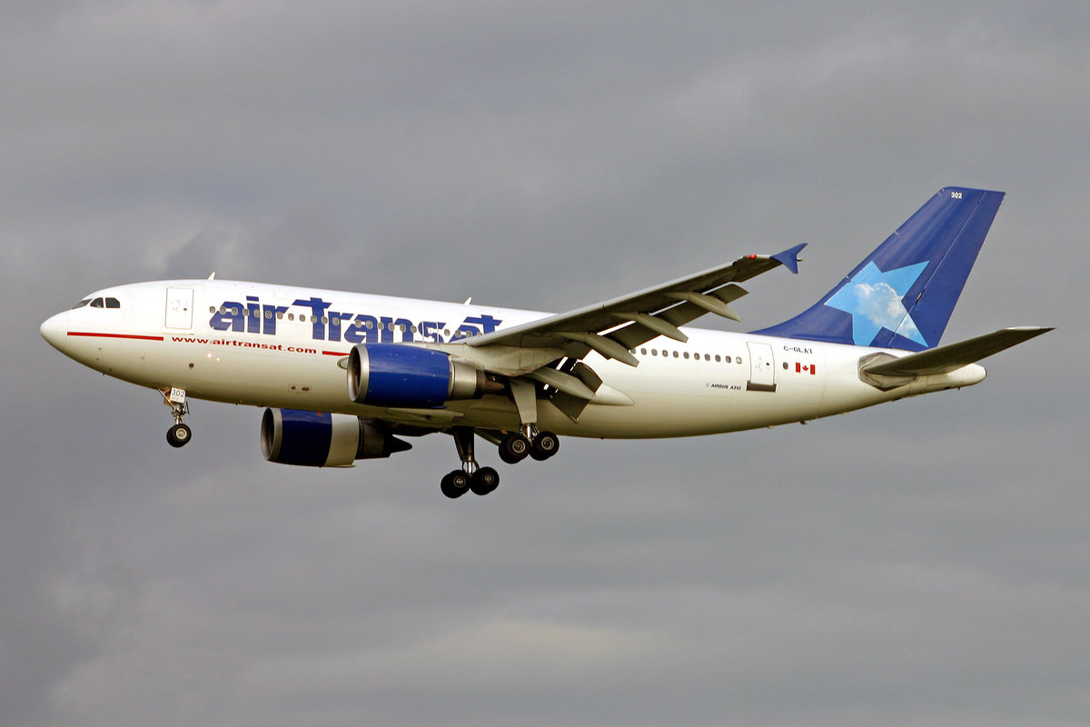 Air Transat, C-GLAT, Airbus A310-308, msn: 588, 16.September 2004, AMS Amsterdam, Netherlands.