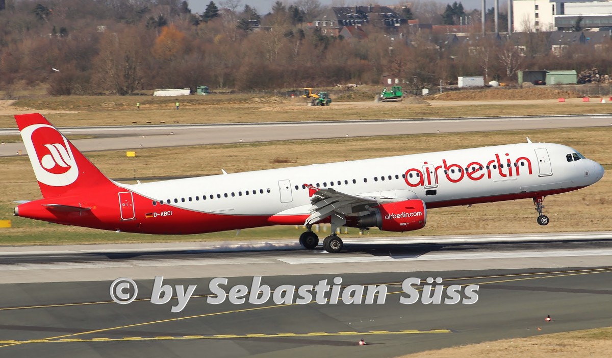 Airberlin A321 D-ABCI @ DUS. 11.3.15