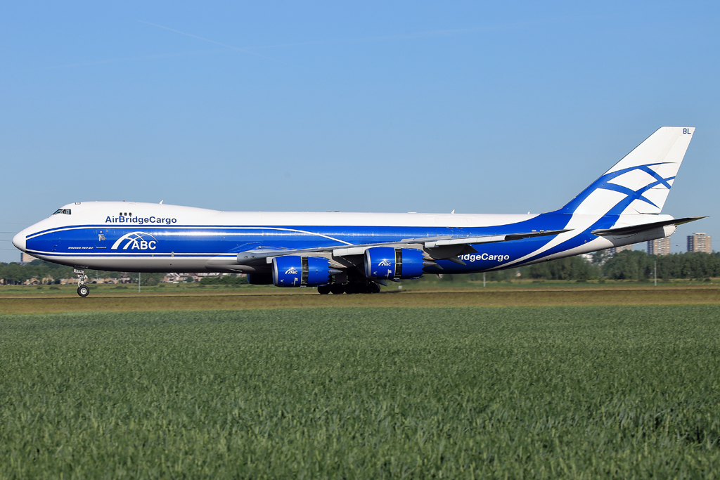 AirBridge Cargo B747-8F Reg. VP-BBL in Amsterdam am 28.05.2017