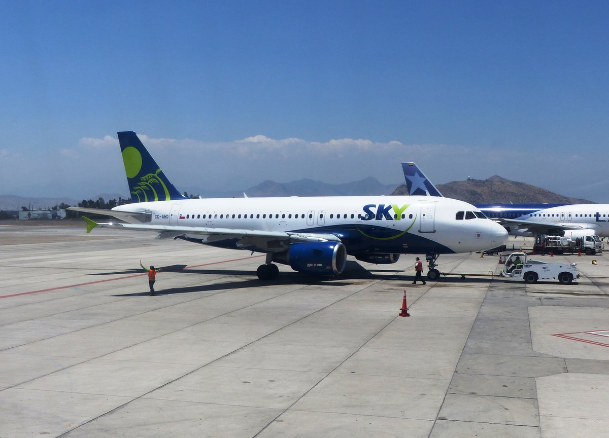 Airbus A 319, CC-AHD, SKY Airline, Aeropuerto Santiago de Chile (SCL), 5.1.2017