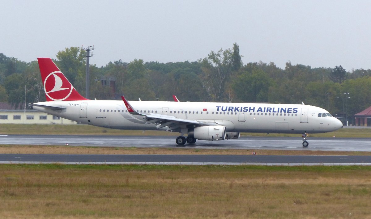 Airbus A 321, TC-JSH, Turkish Airlines, Berlin-Tegel (TXL), 1.10.2016