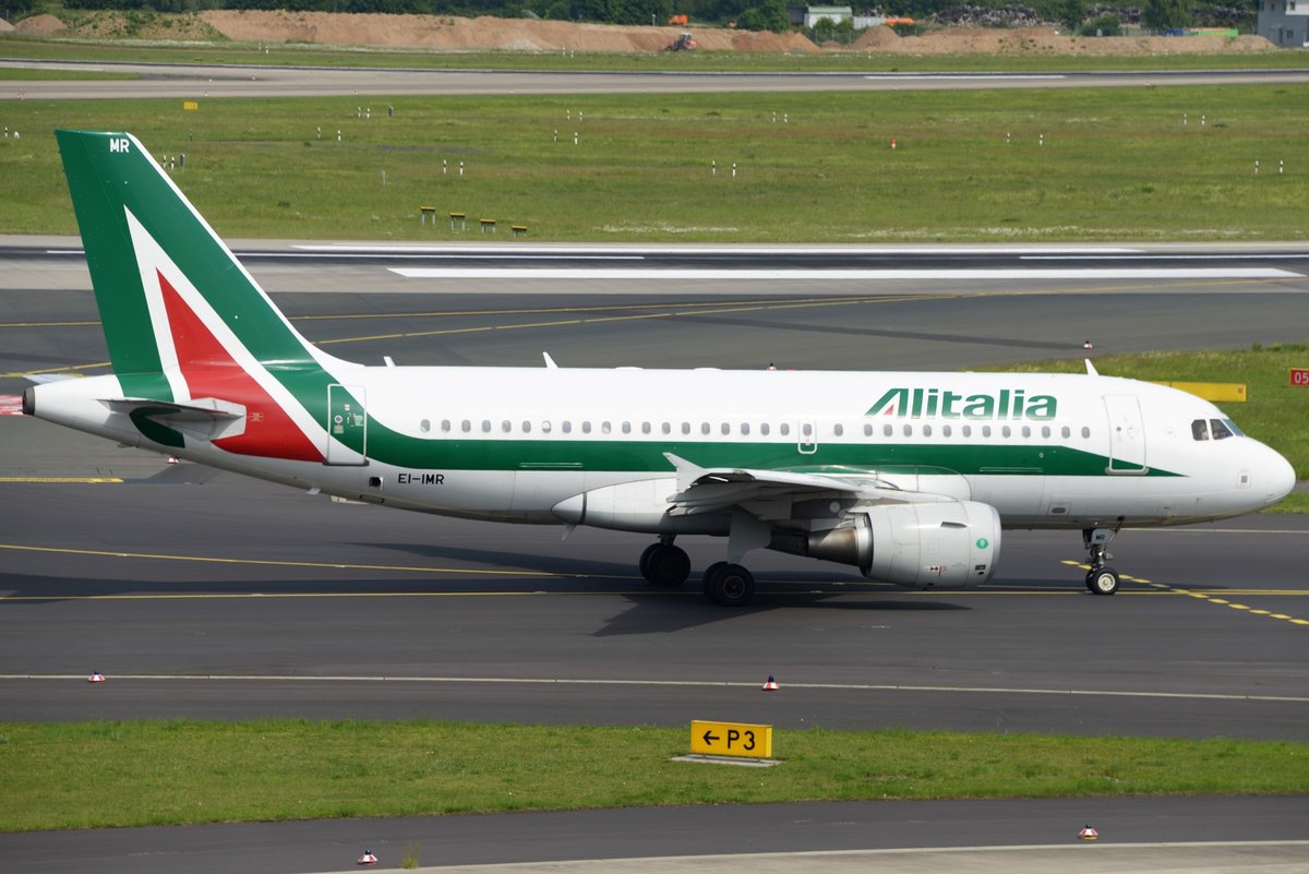 Airbus A319-111 - AZ AZA Alitalia 'Italo Calvino' - 4875 - EI-IMR - 23.05.2017 - DUS