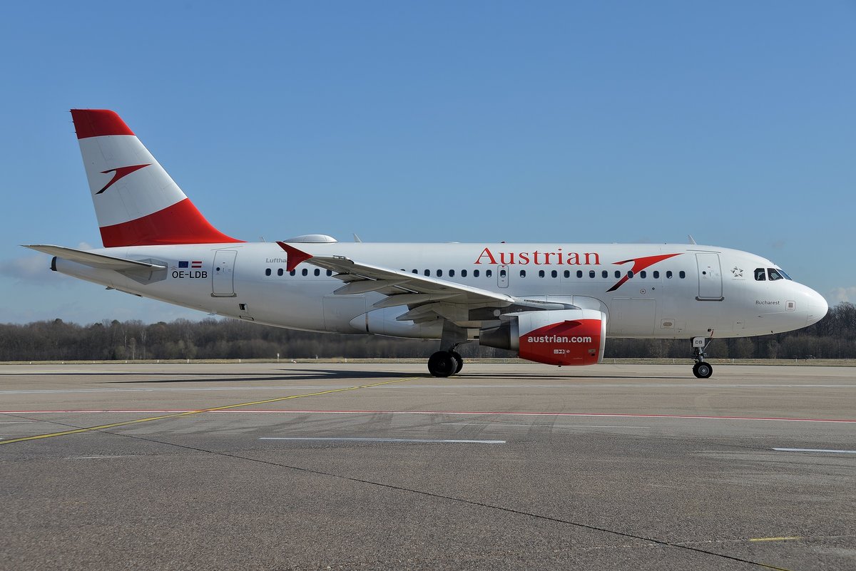 Airbus A319-112 - OS AUA Austrian Airlines 'Bucharest' - 2174 - OE-LDB - 9.03.2019 - CGN