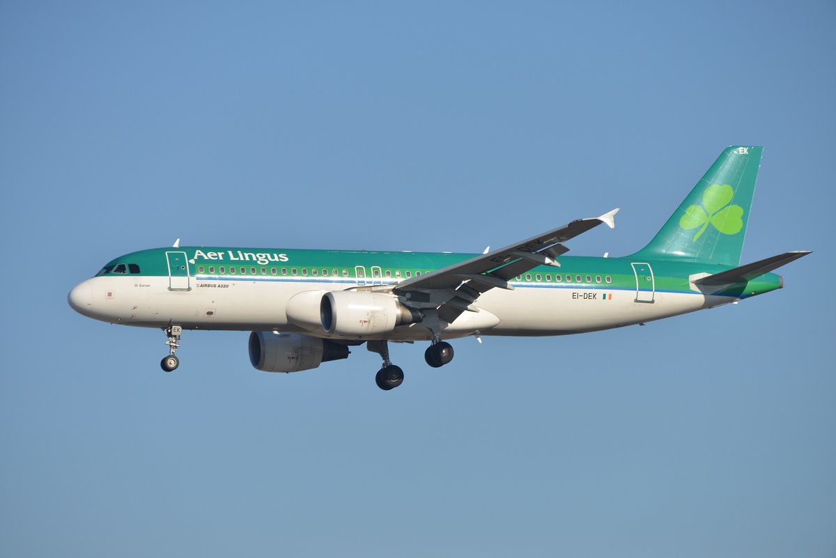 Airbus A320-214 - EI EIN Aer Lingus 'St Eunan' - 2399 - EI-DEK - 18.02.2019 - EDDF