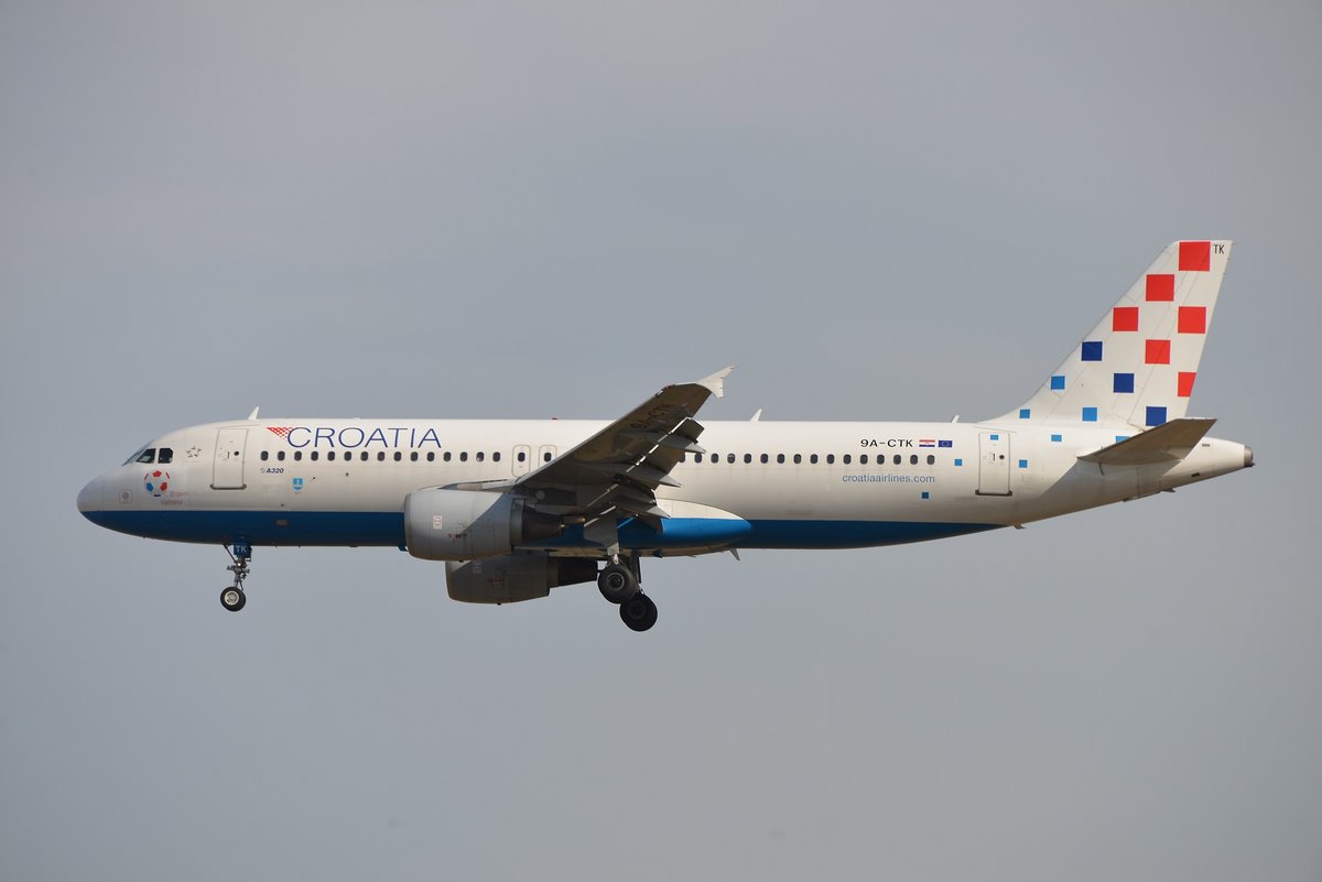 Airbus A320-214 - OU CTN Croatia Airlines 'Split' 'bravo Vatreni' - 1237 - 9A-CTK - 22.07.2019 - EDDF