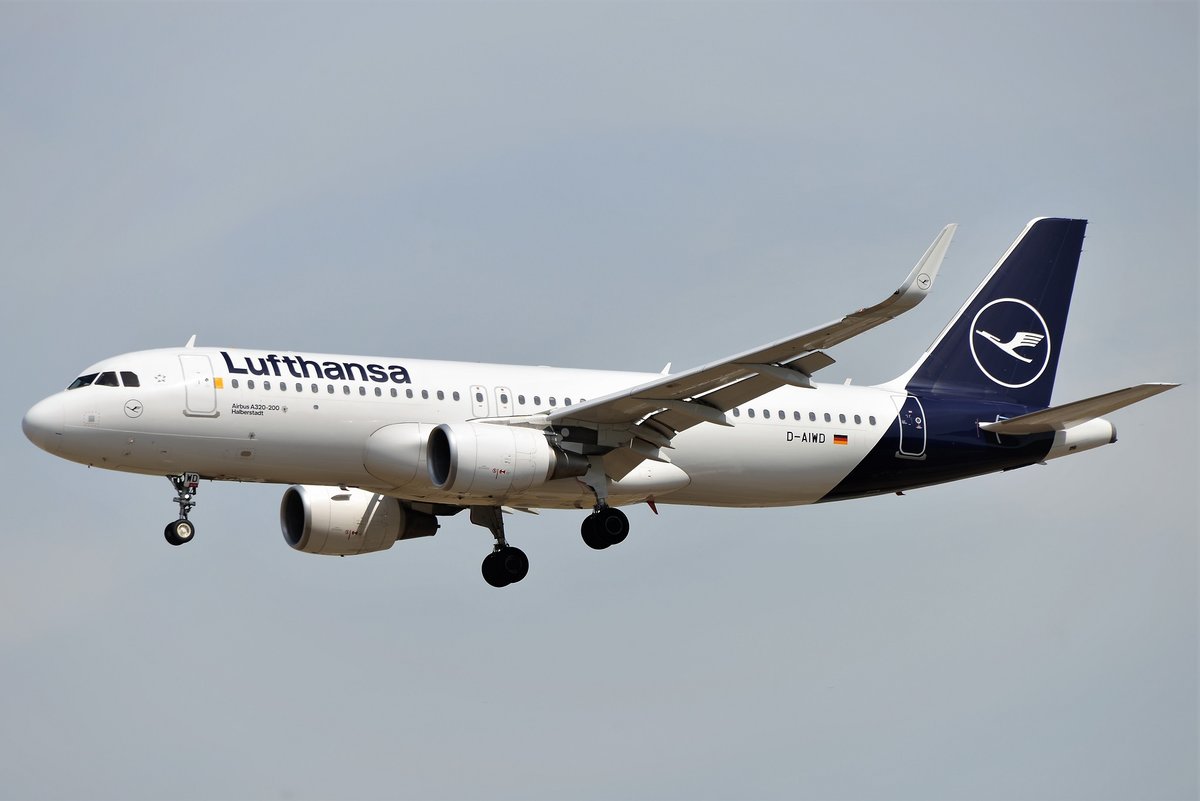 Airbus A320-214(W) - LH DLH Lufthansa 'Halberstadt' - 8672 - D-AIWD - 22.07.2019 - FRA