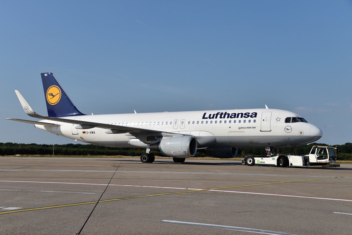 Airbus A320-214(W) - LH DLH Lufthansa - 7681 - D-AIWA - 02.08.2018 - CGN